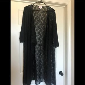LuLaRoe Black Lace Sarah NWOT Size Large